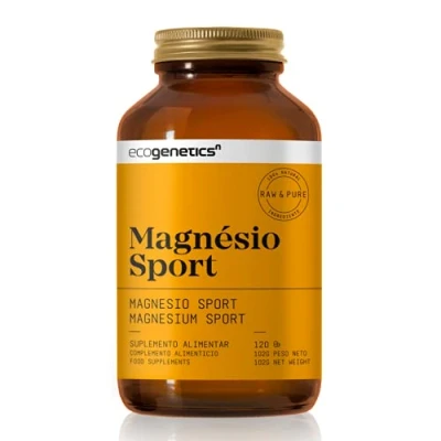 Imagen de ECOGENETICS Magnesio Sport 120 Cápsulas Malato Suplemento Nutricional Ideal para Nutrición Deportiva Acelerador del Metabolismo Regenerador Muscular y Fortalece el Sistema Inmune