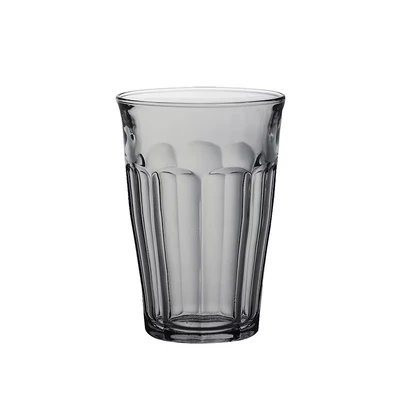 Imagen de Duralex Made in France Picardie Juego de 6 vasos vidrio, 12 1/8 onzas, gris/gris