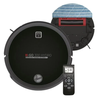 Imagen de Hoover H Go 300 Hydro HGO320H 011 Robot multifunción 2 en 1, aspiración + Lavado, Negro (Hi Gloss Black)