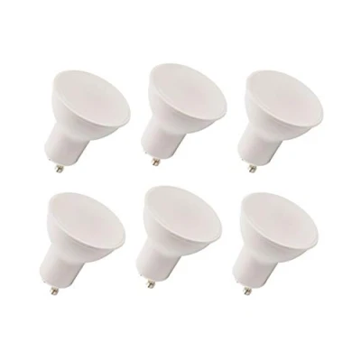 Imagen de COUSON Bombilla Led Gu10 6W Mate Luz Blanca Fría 6000K Pack de 6 Unidades