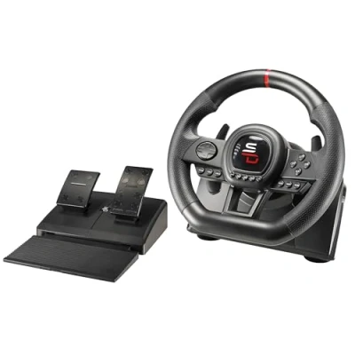 Imagen de Superdrive Volante de carreras SV650 con pedales, cambio y vibración Xbox serie X/S, Switch, PS4, One, PC, PS3 (programable para todos los juegos)