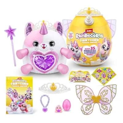 Imagen de Rainbocorns Fairycorn Princess Series 6 tee Are The Kitty Peluche Coleccionable Sorpresas mágicas de Princesa Hadas, Animales Peluche, calcomanías (Gatito)