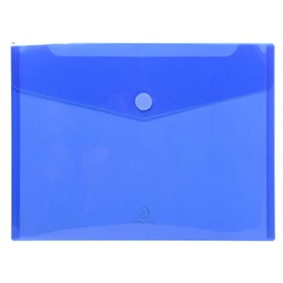 Imagen de Exacompta 56420E Bolsa de 5 fundas en forma sobre y cierre con velcro, A4, multicolor