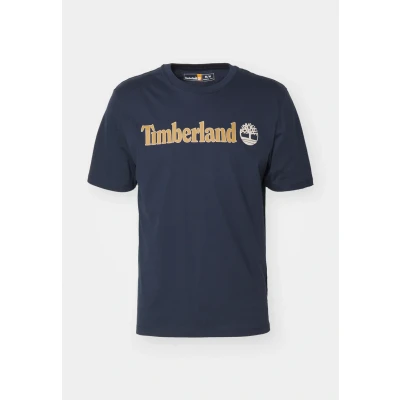 Imagen de Timberland Kennebec River Linear LOGO Short Sleeve Camiseta estampada, Hombre, Talla: Small, Dark sapphire