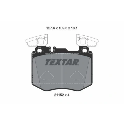 Imagen de TEXTAR 2115201 Juego de pastillas freno preparado para indicador desgaste con pesos equilibrio MERCEDES BENZ: GLC SUV, Coupé
