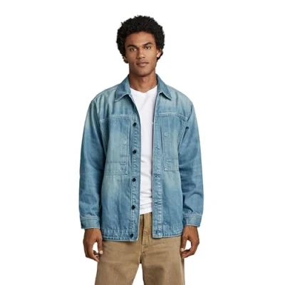 Imagen de G STAR RAW Us Navy Unisex Shanorak para Hombre, Azul (Antique Faded Moonlit Ocean D23016 D318 D869), XL