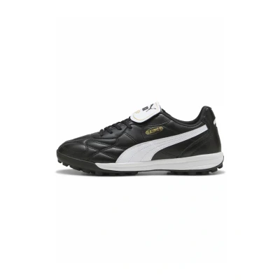 Imagen de PUMA King Top TT, Zapatillas de fútbol Unisex Adulto, Negro Blanco Oro, 44 EU