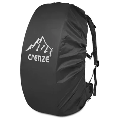Imagen de Crenze Funda impermeable para mochila, 15 90 L, con reflectante, senderismo, camping, viajes, ciclismo, Pequeño, negro, S:15 30L