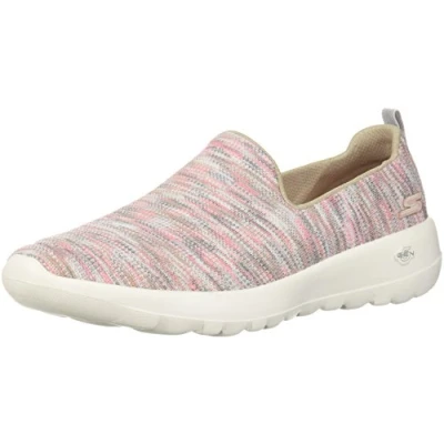 Imagen de Skechers Go Walk Joy Terrific, Zapatillas Mujer, Gris Pardo Coral, 40 EU