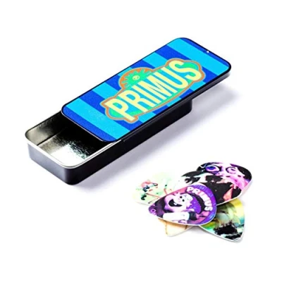 Imagen de JIM DUNLOP Púas Tortex Primus, Caja en Metal de 6, Medium, Multicolor
