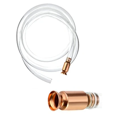 Imagen de QWORK® Bomba de Sifón Autocebado, Tubo Manual para Transferencia Combustible/Agua/Aceite/Diésel/Gasolina, 13,5 litros/Minuto