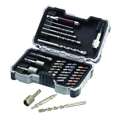 Imagen de Bosch Professional Set de 35 unidades Brocas y Puntas Atornillar CYL 3 Extra Hard (Cruceta, Pozidriv, T , Hex TH S Bit, Accesorios taladros rotativos atornilladores)