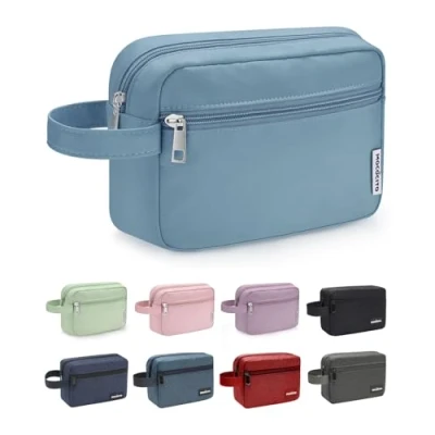 Imagen de MOCOCITO Neceser para Viaje Hombre Mujer de Aseo Bolsa Gimnasio (Azul Pastel)