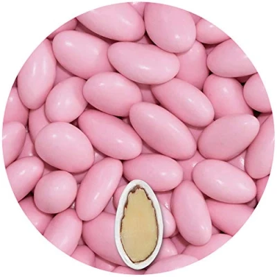 Imagen de EinsSein 0,5kg Peladillas de almendras boda Gracile midi Rosa brilla peladilla almendra bautizo bautizos grageas comunion comunión niño baratas confeti Fiesta cumpleaños chocolate Evento