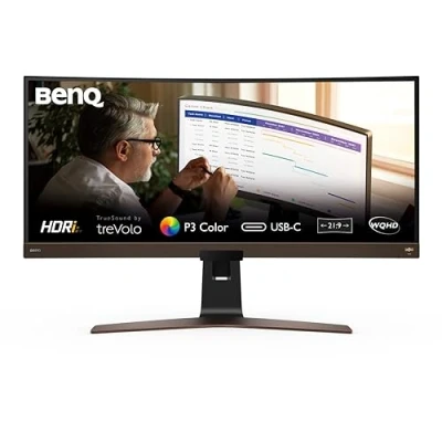Imagen de BenQ EW3880R Monitor Curvo 38 pulgadas IPS UltraWide QHD+ HDR USB C 60W Compatible para MacBook Pro M1