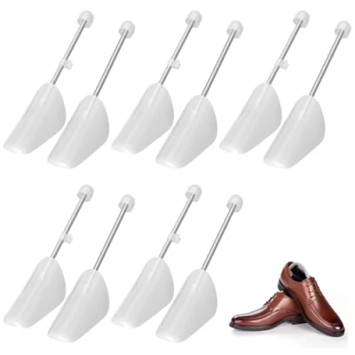 Imagen de MeoZynxadril 5 Pares Hormas para Zapatos, de Plástico, Ajustable Ensanchador Transparente Estirador Zapato, Horma Zapatos Hombre, Zapatillas, Deportivas, Talla 38 45