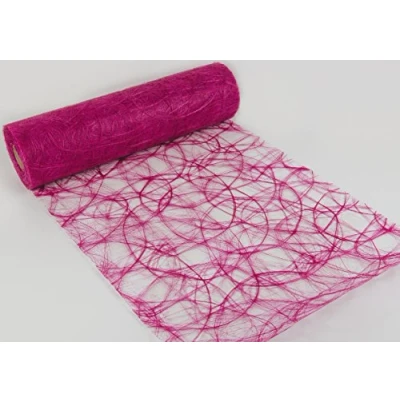 Imagen de Unbekannt Camino de Mesa 25 m x 30 cm Tela no Tejida, Color Fucsia Rosa, para Bodas,