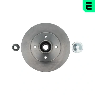 Imagen de OPTIMAL 702352BS1 Disco de freno 238 8 4/4 100 macizo revestido con cojinete rueda incorporado, sensor ABS incorporado RENAULT: CLIO 2, MEGANE 1