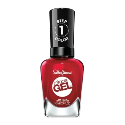 Imagen de Sally Hansen Nail Polish Miracle Gel 680 Rhapsody Red Żelowy lakier do paznokci bez konieczności użycia lampy UV/LED 14.7ml