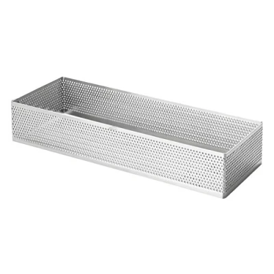 Imagen de Lacor 68590 Molde Aro Rectangular Perforado 7 x 20 2 cm Inox