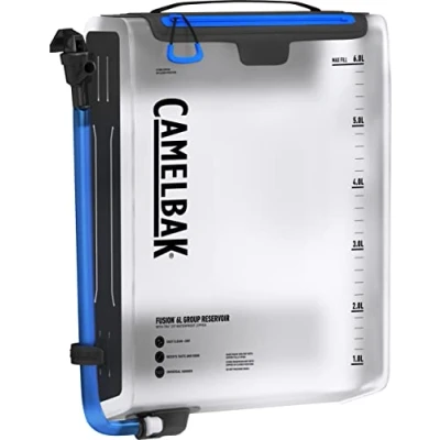 Imagen de CamelBak Depósito grupal Fusion de 6 l/200 oz con Cremallera Impermeable Tru Zip Chaleco hidratación, Unisex Adulto, Claro, 6L
