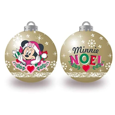 Imagen de ARDITEX WD14011 Pack de 6 Bolas árbol Navidad diámetro 8cm. Disney Minnie