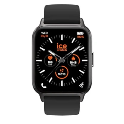 Imagen de ICE Watch fit 1.0 Black AMOLED Reloj conectado negro con correa de silicona 024104 (1.78 pulgadas)