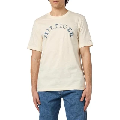 Imagen de Tommy Hilfiger Arched TEE Camiseta estampada, Hombre, Talla: XS, Calico