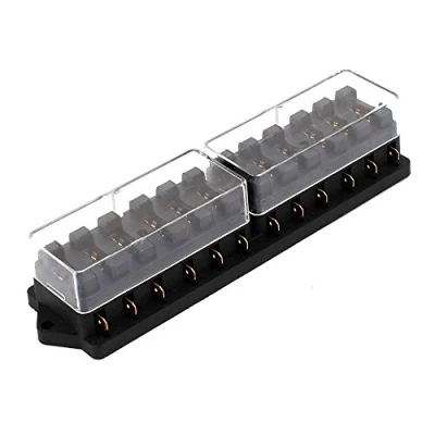 Imagen de Mintice Coche Automóvil 12 Vías Caja de Fusibles 12V 24V ATC ATO Portafusibles Cuchilla Circuito Estándar Soporte Bloque Sostenedor