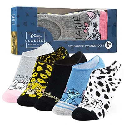 Imagen de Disney Calcetines Tobilleros Niña, Packs de 5 Pares Invisibles, Regalos para Niñas (Multicolor)