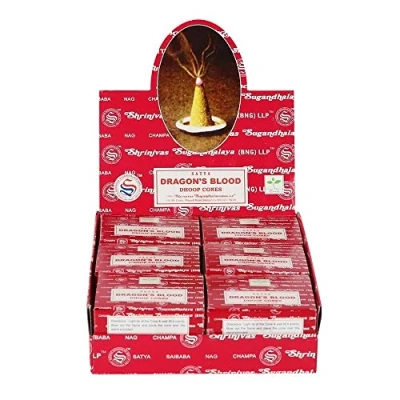 Imagen de B/12 Satya Dragon&#039;s Blood Dhoop Cones