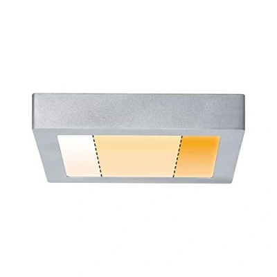 Imagen de Paulmann 79794 Panel LED Carpo, cuadrado, incl. 1x13 W, regulable, lámpara de techo, cromo mate, plafón, metal, para sala estar 2300 K