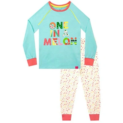 Imagen de Harry Bear Pijamas para niñas Melon Tropical Ajuste Ceñido Azul 9 10 Años