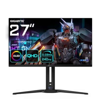 Imagen de Gigabyte AORUS Monitor de Juego FO27Q2 OLED QHD 27&quot; 2560 x 1440, 240Hz, 0.03ms, KVM, 250 CD/m², FreeSync Premium Pro, DisplayHDR True Black 400, HDMI 2.1