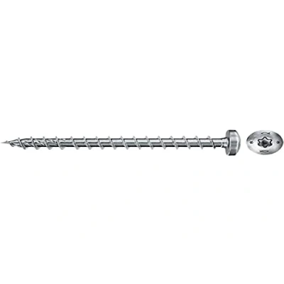 Imagen de fischer Dresselhaus Power Fast II 670099 Tirafondos (200 unidades, 3,5 x 16 mm, con estrella interior TX, galvanizados, pasivos), color azul