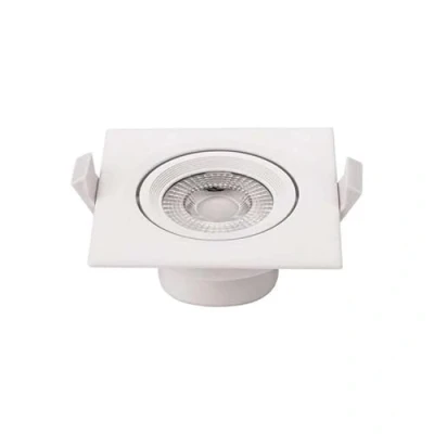 Imagen de Plafón cuadrado empotrable Blanco LED 10 W COB Iluminación 50 neutro 4500 K