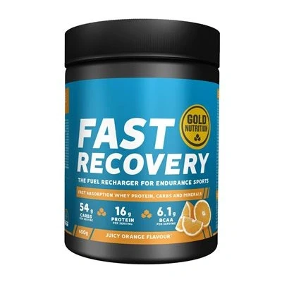 Imagen de FAST RECOVERY Recuperador muscular con BCAA, Carbohidratos y Proteína Aisalada de Suero GoldNutrition Sabor Piña Colada 600g