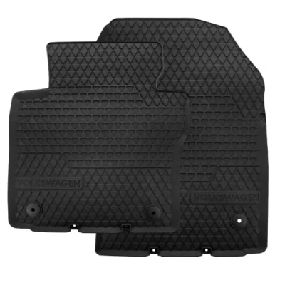 Imagen de Alfombrillas para Volkswagen Caddy 2K1061502A a Partir de año fabricación 1/2007, 2 Goma el Coche, Antideslizantes con Clips fijación