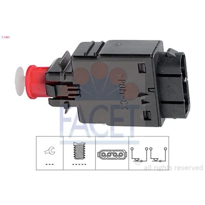 Imagen de FACET 7.1081 Interruptor luces freno mecánico Made in Italy OE Equivalent BMW: 3 Berlina, Coupé, 5 LAND ROVER: Range Rover 1