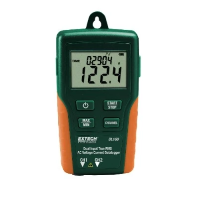 Imagen de Extech DL160 Registrador de datos voltaje RMS verdadero/corriente CA entrada dual