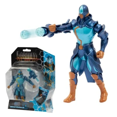 Imagen de Gormiti, Figura articulada de 15 cm, Gormiti con función Ataque, Modelo Agua AQU, para niños a Partir 4 años, GRV224