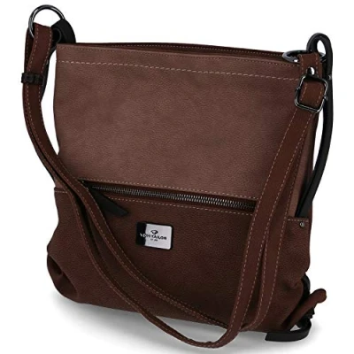 Imagen de Tom Tailor Acc Elin, Bolso Bandolera para Mujer, Marrón (Braun), 28.5x26x9 cm (B x H T)