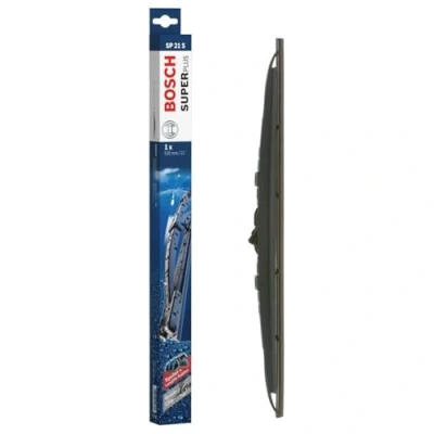 Imagen de Bosch SuperPlus Spoiler SP21S Limpiaparabrisas Frontal Escobilla Individual de Recambio para una mayor seguridad en la conducción con Adaptador Quick Clip Premontado 53cm