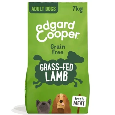 Imagen de Edgard &amp; Cooper Pienso para Perros Adultos Comida Seca Natural Sin Cereales Hipoalergenico 7kg Cordero Fresco, Fácil de digerir, Alimentación Sana Sabrosa y Equilibrada