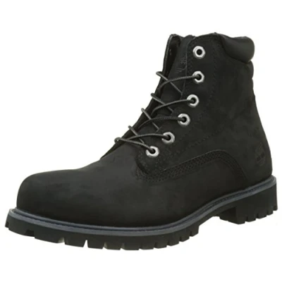 Imagen de Timberland 6 Inch Basic Alburn Waterproof, Botas con Cordones Hombre, Negro (Black Nubuck), 45 EU