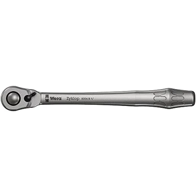 Imagen de Wera Carraca 8004 B Zyklop Metal, cuadradillo de 3/8&quot; y con palanca inversión giro, 3/8 pulgada x 222.0 mm