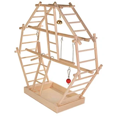 Imagen de TRIXIE Área Juego Madera, Escaleras para Pájaros