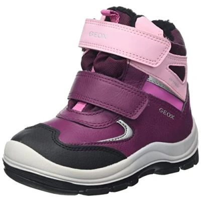 Imagen de Geox B Flanfil Girl Abx, Botines para Bebé Niña, Multicolor (Burgundy/Pink), 20 EU