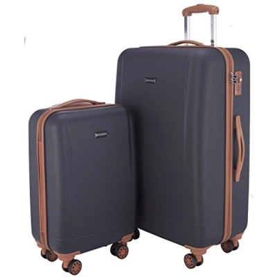 Imagen de Hauptstadtkoffer Wannsee Juego de 2 Piezas (58 cm, 77 cm), Maleta rígida giratoria, Trolley, TSA, 4 rudeas, Azul Oscuro
