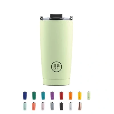 Imagen de Termo Café Bebidas Calientes 5 Horas y Frías 10 550 ml Vaso Térmico de Acero Inoxidable Libre BPA Tapa Hermética Diseño Antimanchas Pastel Green Cool Bottles